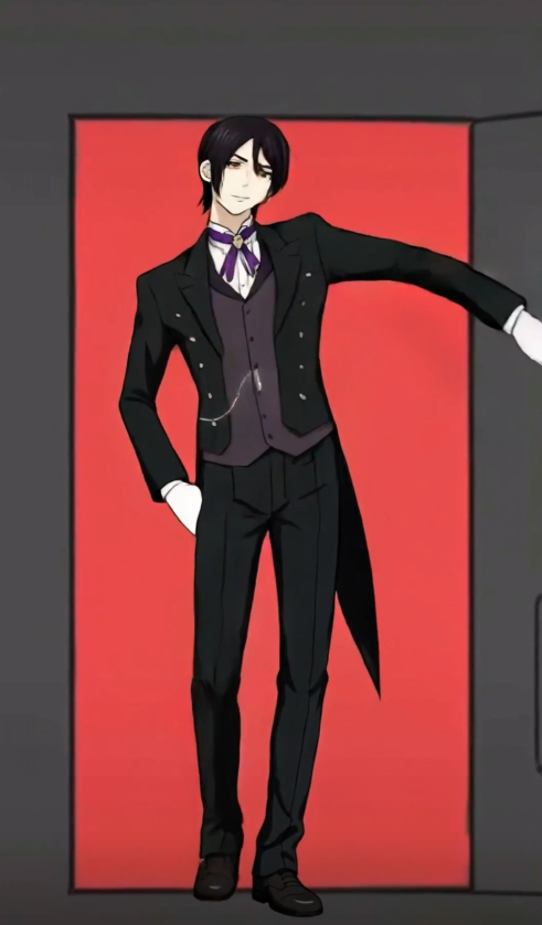 AI anime parody which replace Gojo Satoru with Sebastian of Black Butler