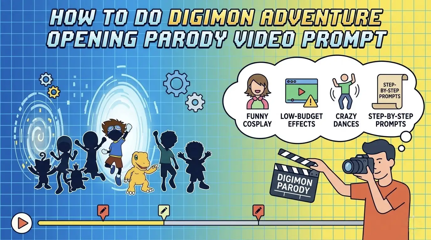 How to Create a Digimon Adventure Opening Parody Video with AI