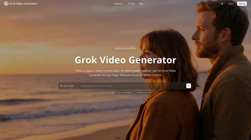 ai video generator grok