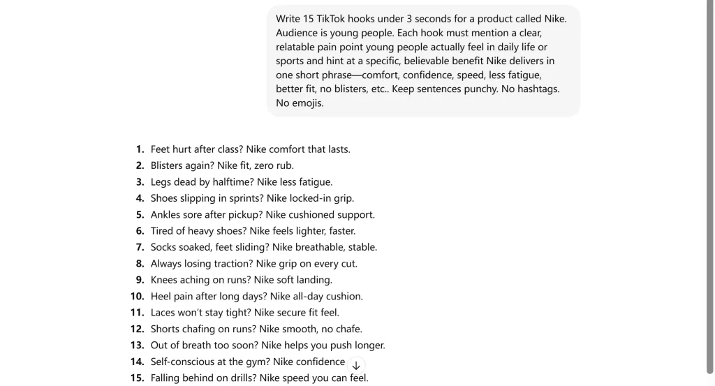 chatgpt generate hooks