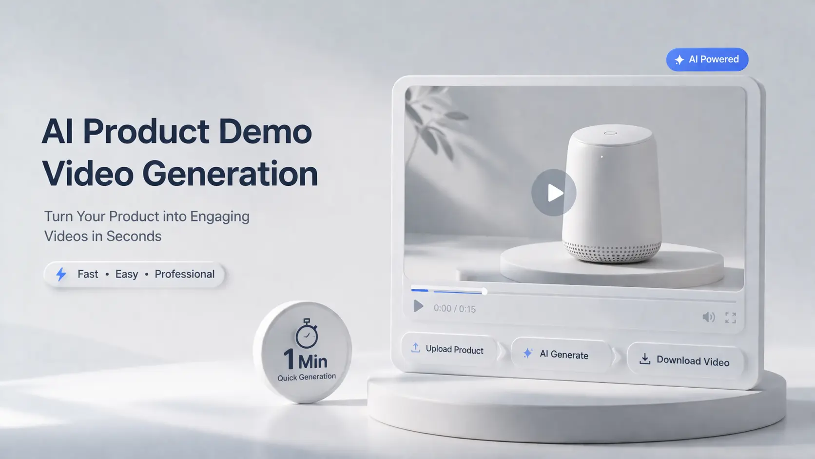 ai product demos video generation