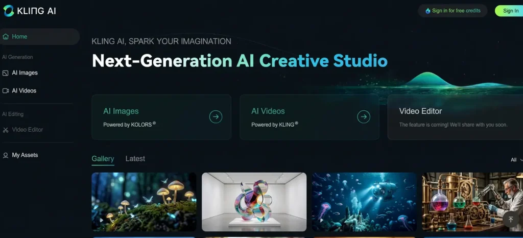 ai video generator free kling