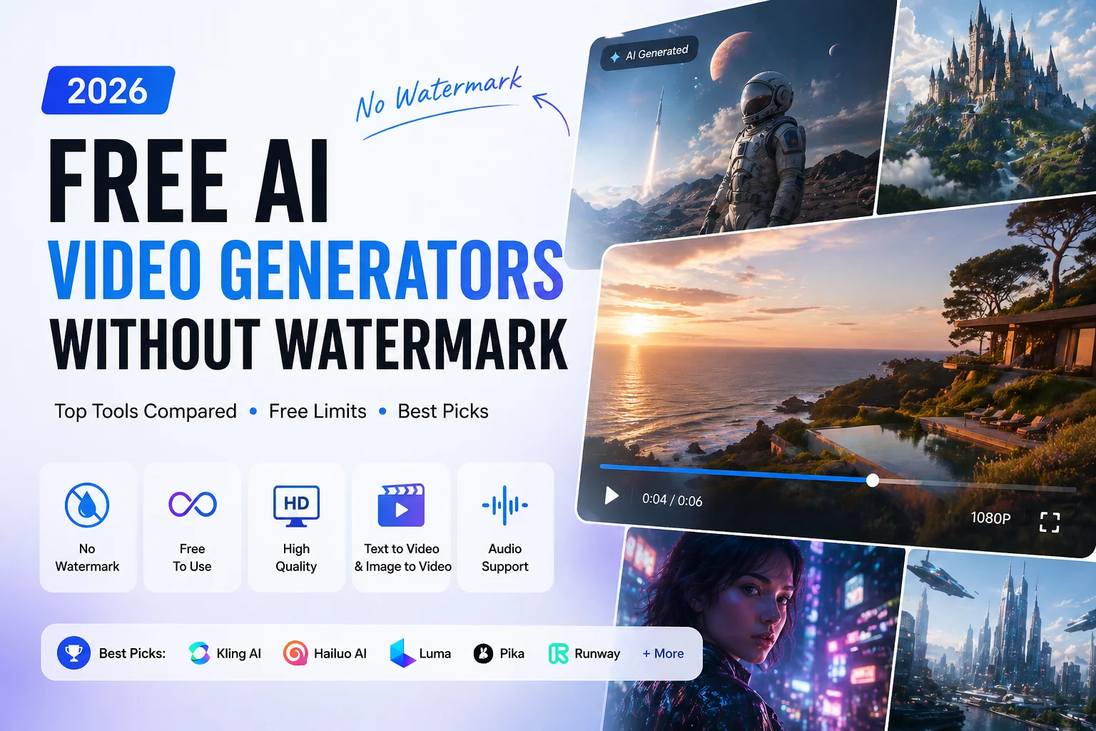 Free AI Video Generators Without Watermark