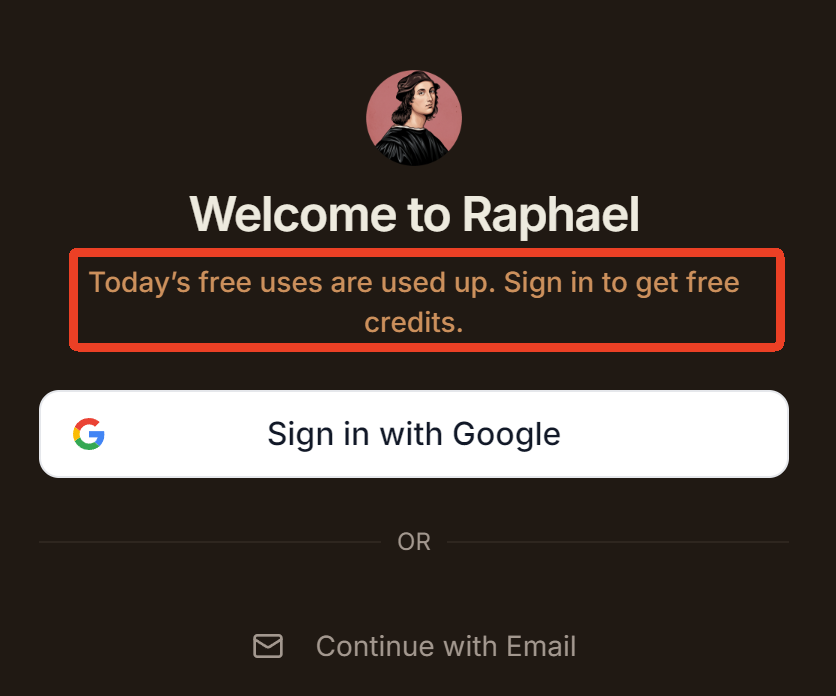 only 2 free uses without signing up