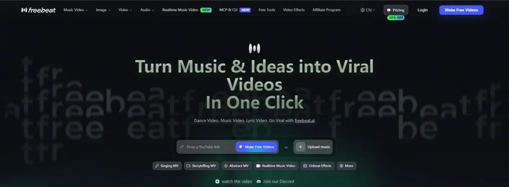 freebeat ai music video generator 2026