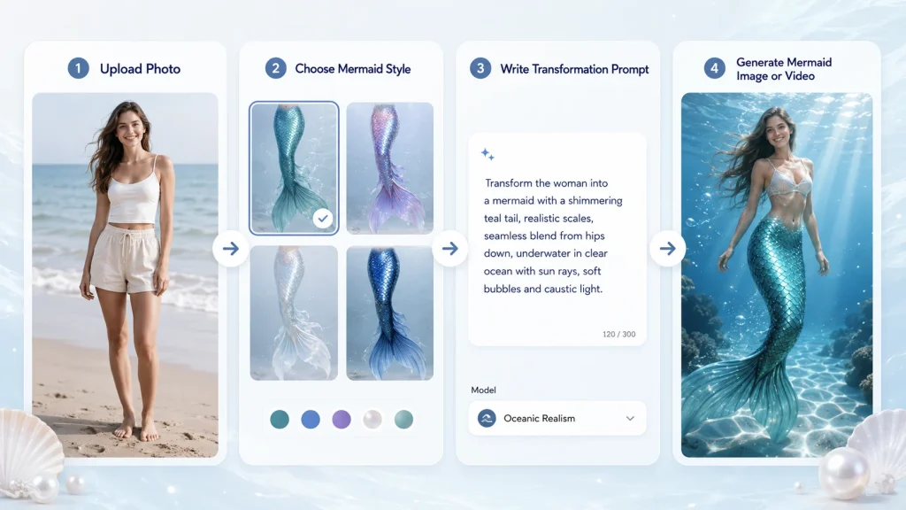 How to Turn Your Photo into a Mermaid Video