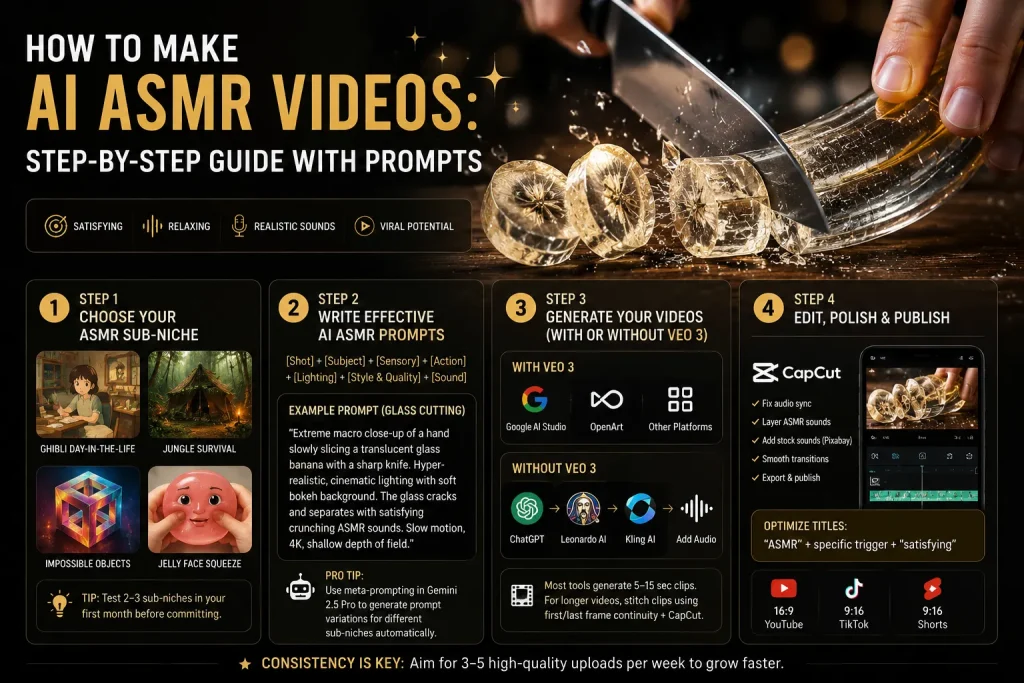 how to generate ai asmr video