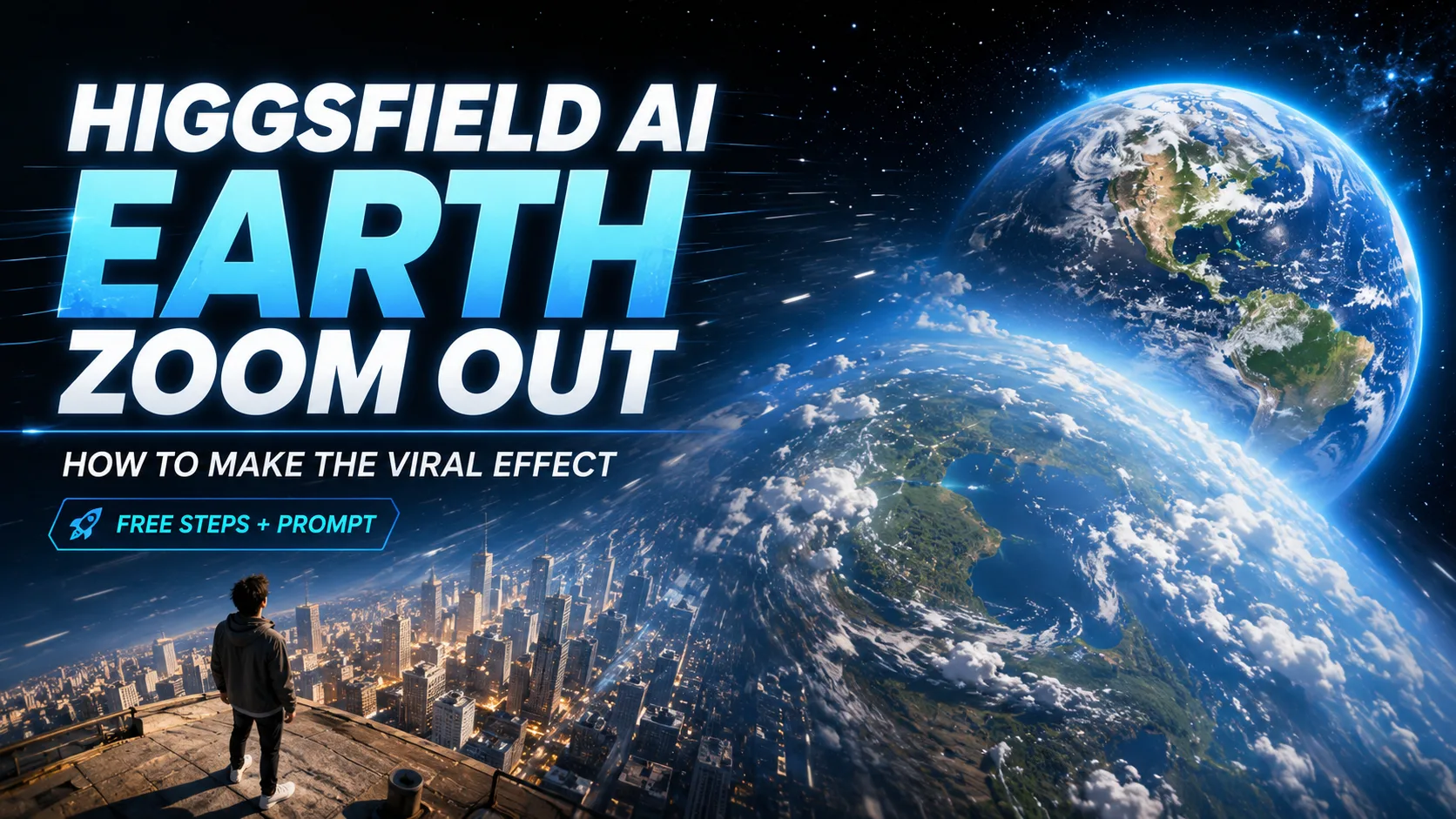 Higgsfield AI Earth Zoom Out: How to Create the Viral Effect