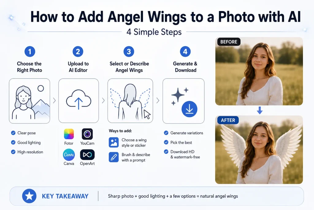 How to Add Angel Wings to a Photo with AI (Step-by-Step)