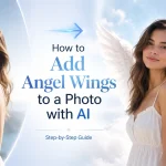 add angel wings to photo