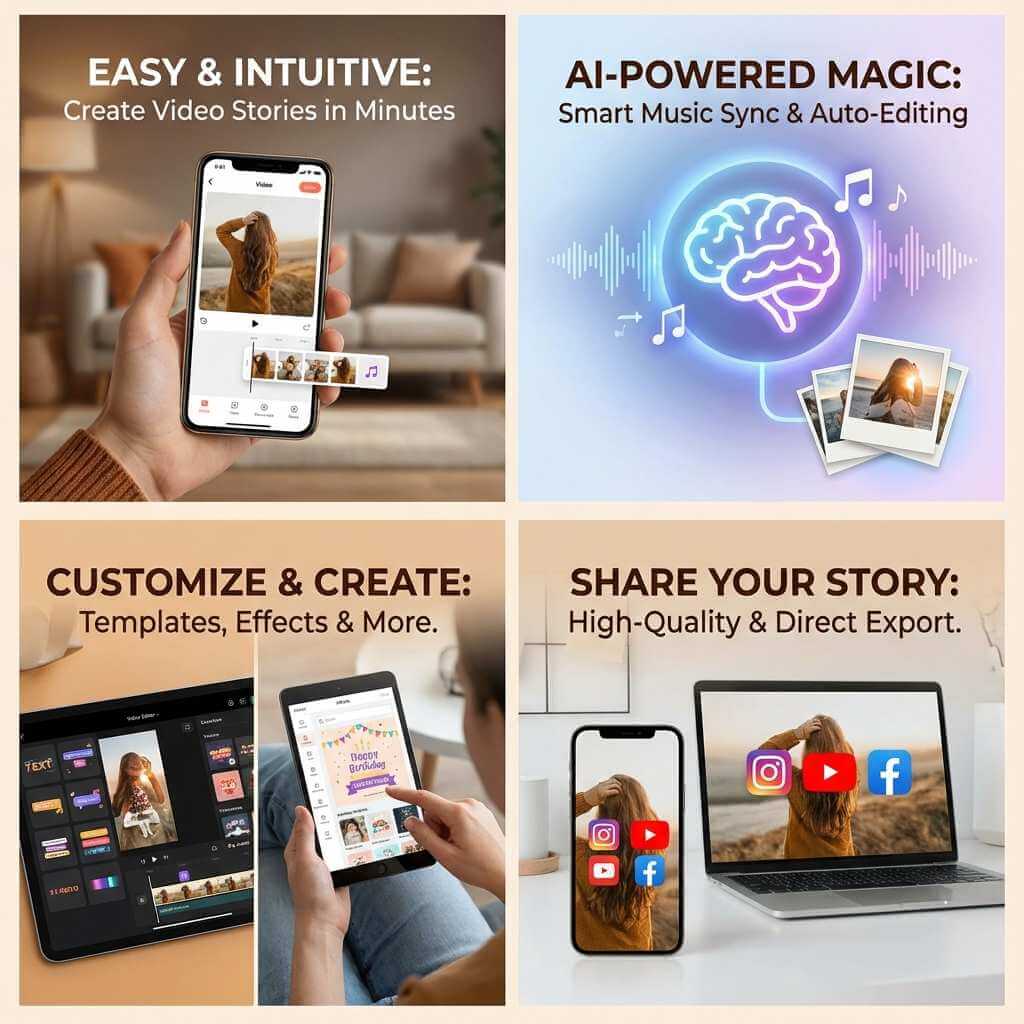 Put Music to Photos and Create Engaging Video Stories