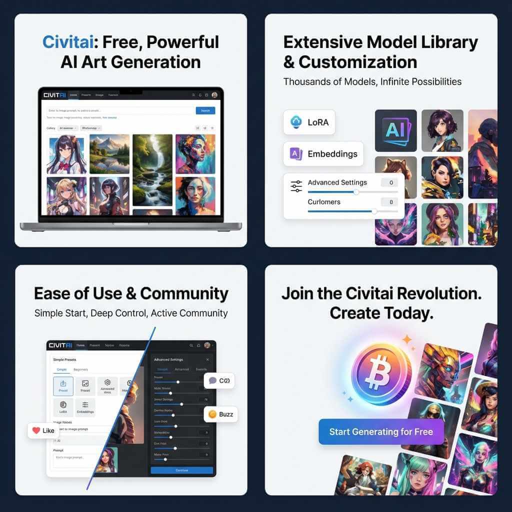 Civitai Generator Quality with Free Access